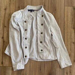 Tommy Hilfiger Light Gray Striped Jacket
